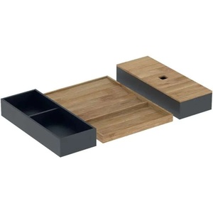 Geberit - Комплект от 4 органайзера за чекмедже, черен/бамбук 502.349. 00.1 (502.349.00.1)