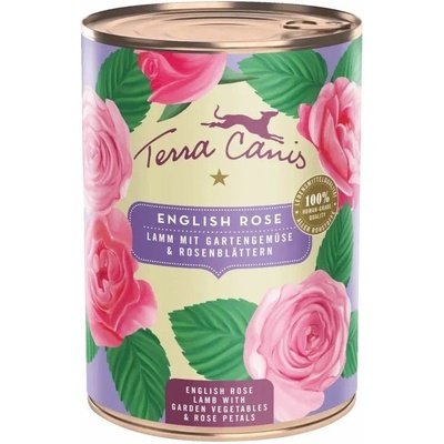Terra Canis English Rose Lamb witth garden vegetables & rose petals 400 g