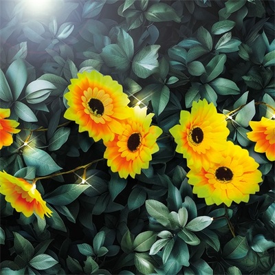 Garden of Eden 11762B Вентилатор за слънчева светлина, 2, 4 M, 20 LED светлини (11762B)