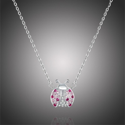 Grace Silver Jewellery Stříbrný se zirkony beruška NH-SCN400/34 Stříbrná