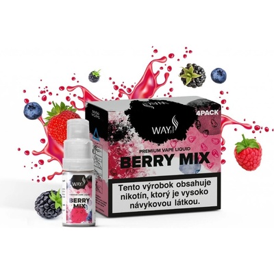 WAY to Vape Berry Mix 4 x 10 ml 6 mg