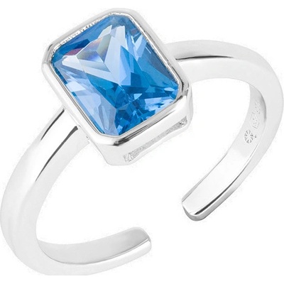 Preciosa prsten s modrým zirkonem Preciosa Blueberry Candy 5406 68