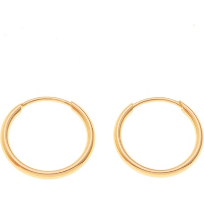 Argento Zlaté náušnice kroužky 13 mm 6A020