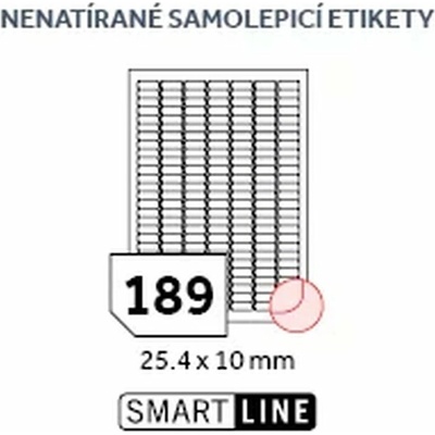 Rayfilm R0100.5042A samolepící 25,4x10mm bílé 100 listů