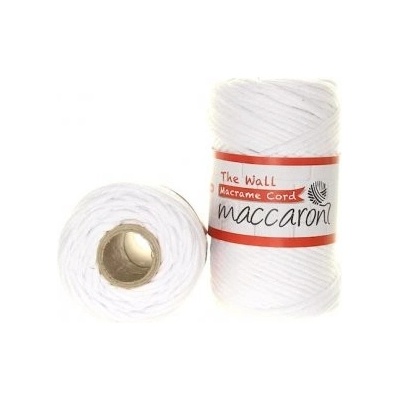 Maccaroni The Wall 3mm - 401 bílá