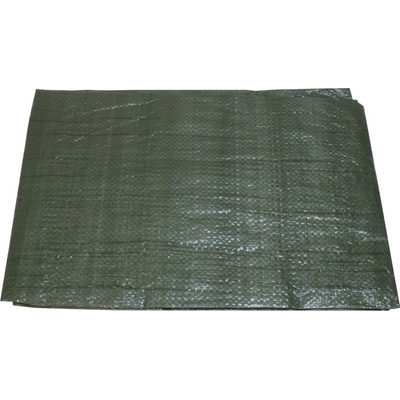TOPTRADE Plachta krycí s kovovými oky 5x6m zelená 50g/m2