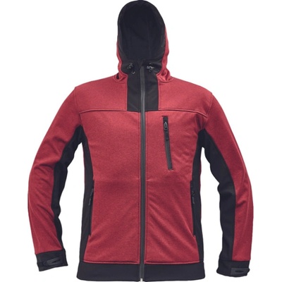 Cerva HUYER SOFTSHELL pánska softshellová bunda červená