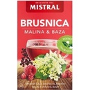 Mistral Exclusive Aromatizovaný ovocný čaj s příchutí Brusinka malina erný bez 20 x 2 g
