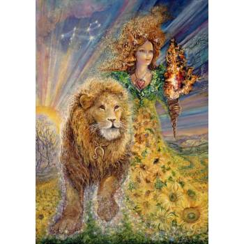 Image 1 of Grafika - Puzzle Josephine Wall: Zodiac Lion - 1 000 piese