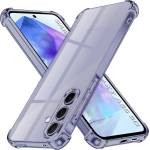 Techsuit Калъф за Samsung Galaxy A55 5G - Techsuit - Удароустойчив Clear Silicone - Опушено Черен (KF2351466)