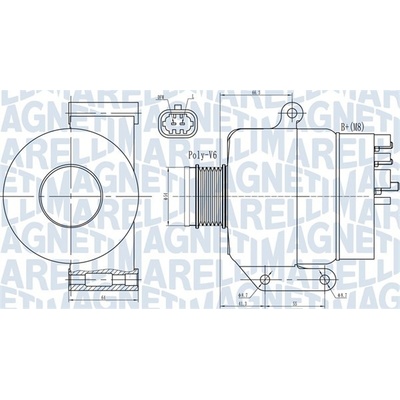 MAGNETI MARELLI generátor 063731987010