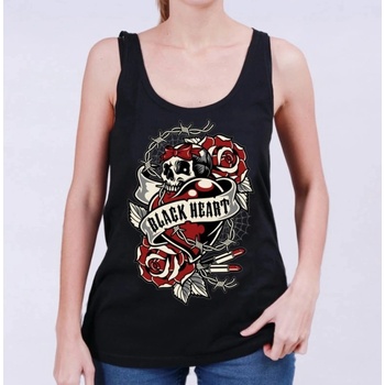 Black heart дамски потник black heart - heart rose - ЧЕРЕН - 13599