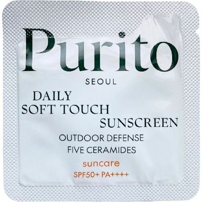 PURITO Daily Soft Touch Sunscreen SPF 50+ PA++++ (sample) - Слънцезащитен крем с церамиди 1г (sample)