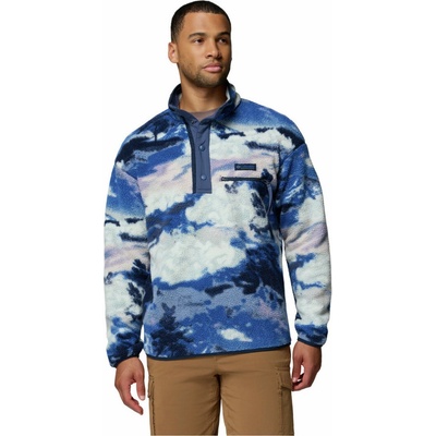 Columbia Helvetia II Printed Half Snap Fleece modrá/biela