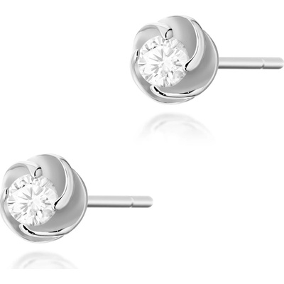 Blink-Blink Napichovacie náušnice z bieleho zlata s diamantami 0.20 ct 3139BDB