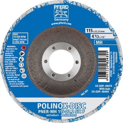Pferd Brusný disk 115 x 13 x 22,23 mm 4007220824351
