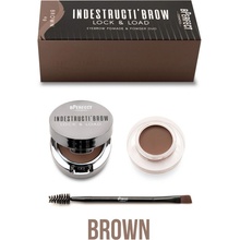 BPerfect Duo Na Obočí Pomáda & Pudr Indestructi’Brow Lock & Load IND011-014 IND012 Brown 4 g