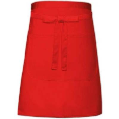 Link Kitchen Wear Pekařská zástěra s kapsou X964T Red 90x50cm