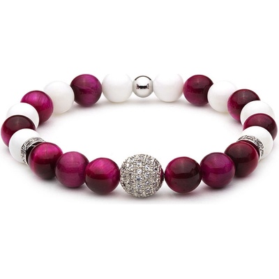 BudNej minerální Magic Ball z tygřího oka a tridacny MN1116