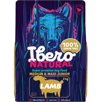Ibero Grain Free Dog Medium & Maxi Junior Lamb 2 kg