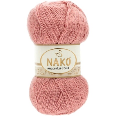 Nako Angora Luks Simli 1424 ružová