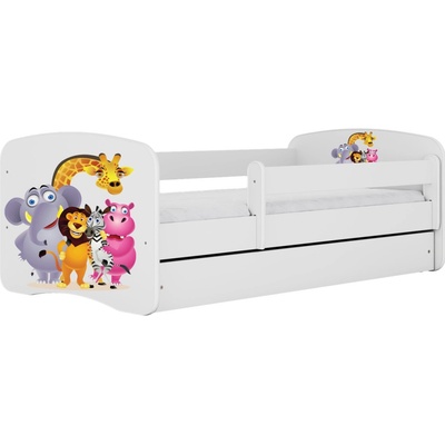 Kocot Kids Babydreams Zoo bílá se šuplíky s matrací
