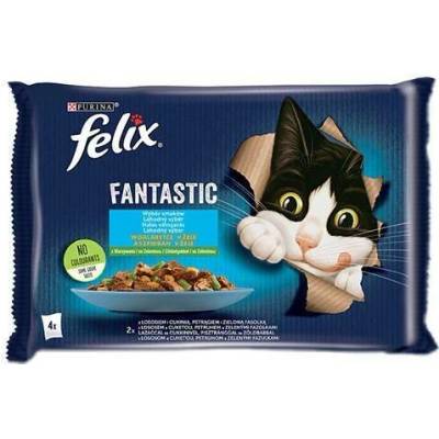 FELIX Duo rybí příchutě v želé 4x 85 g