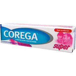 Corega КОРЕГА СУПЕР ФИКСИРАЩ КРЕМ ЗА ЗЪБНИ ПРОТЕЗИ 40 ГР/ corega super cream 40gr