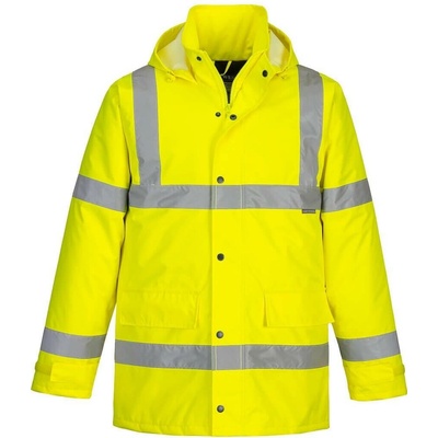 PortWest bunda Hi-Vis Traffic S460 zateplená nepromokavá reflexní oranžová