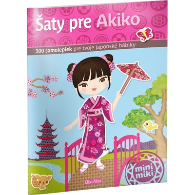 Šaty pro AKIKO kniha samolepek