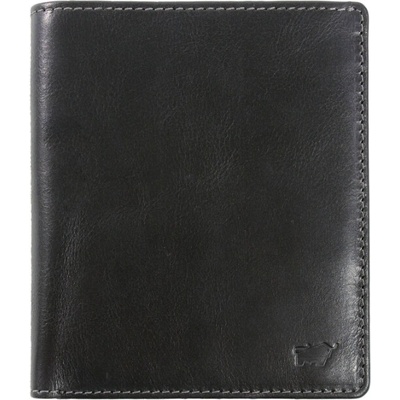 Braun Büffel Arezzo North Coin Wallet Černá kožená peněženka s RFID pro muže