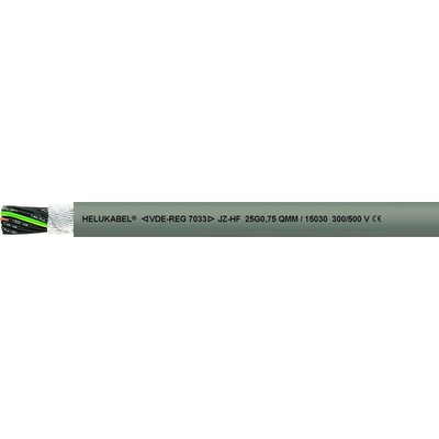 Helu 15021-1000 kabel pro energetické řetězy JZ-HF 4 G 0.75 mm² šedá 1000 m
