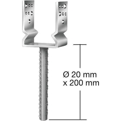 Coleman Botka podpěrná AE20 101x60x125mm těžká prolis 071297000