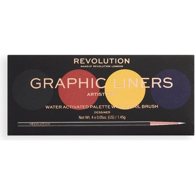 Revolution Beauty Water Activated Graphic Liner Palettes Artist Ego Палитра 5, 8gr