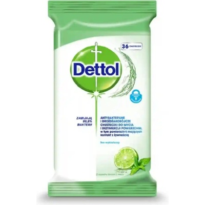 Dettol Univerzální čistící ubrousky limetka a máta, 36 ks – Zboží Dáma
