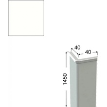 Roh ochranný 40x40mm, povrch bílý, délka 145 cm