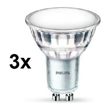 Philips LED spot classic 4,5-50W GU10 denná biela 3 ks