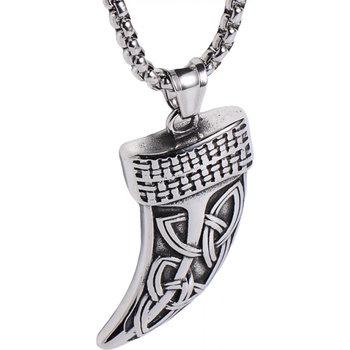 HARAHU Мъжки колие Зъб - Сребърно kp20484 (20484)