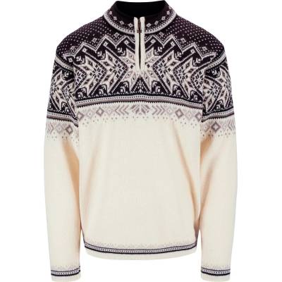 Dale of Norway Мъжки вълнен пуловер Dale of norway Vail Wool jumper - Off White / Coffee / Sandstone - размер XS (005-1008-0611)