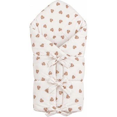 New Baby Klasická šněrovací zavinovačka srdíčka