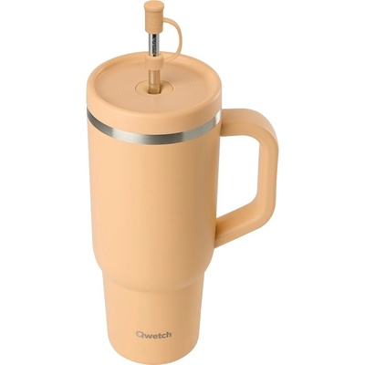 Qwetch Travel cup isotherme inox matný 900 ml Apricot