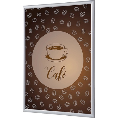 Jansen Display Set klaprámu A4, Káva, francouzština, 241 x 328 mm