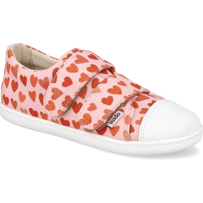 Mido shoes Barefoot detské plátenky Mido Love rose ružové