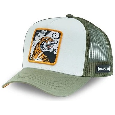 Capslab Trucker Angry Tiger Green