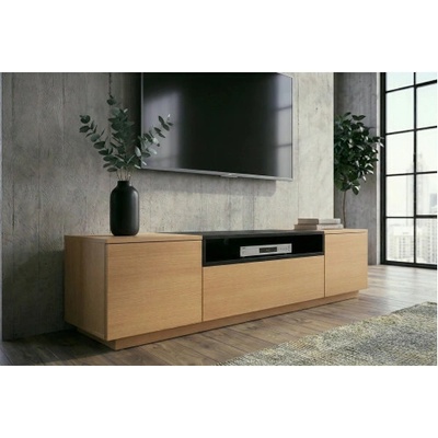 TV skrinka 47811 Loft 160cm Prírodná/Čierna Dub Dyha