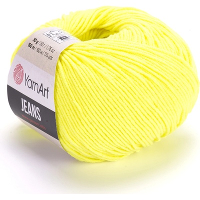 YarnArt Jeans 58 žlutá neonová