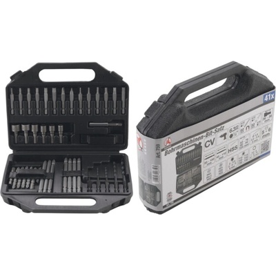 Vrtáky a bity pro vrtačky 1/4", sada 41 dílů