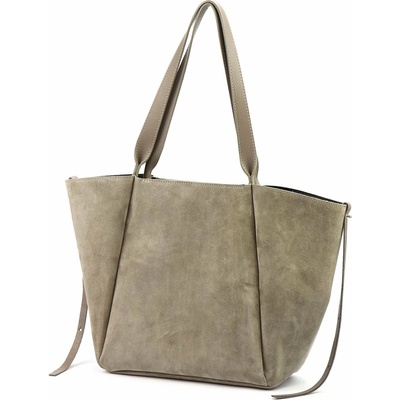 Luka dámska veľká kožená zelená shopper kabelka A4 25-079