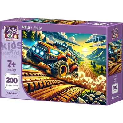 Art Puzzle Детски пъзел Art Puzzle от 200 части - Рали (35549)