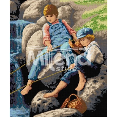Milena Style За риба - гоблен със схема конци dmc 1: 1